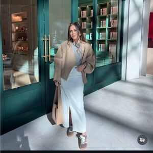 Mango Slit denim skirt